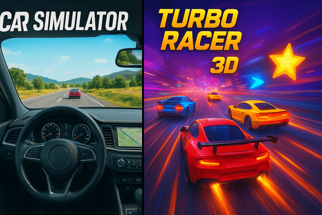 Car Simulator 3D vs Turbo Racer 3D